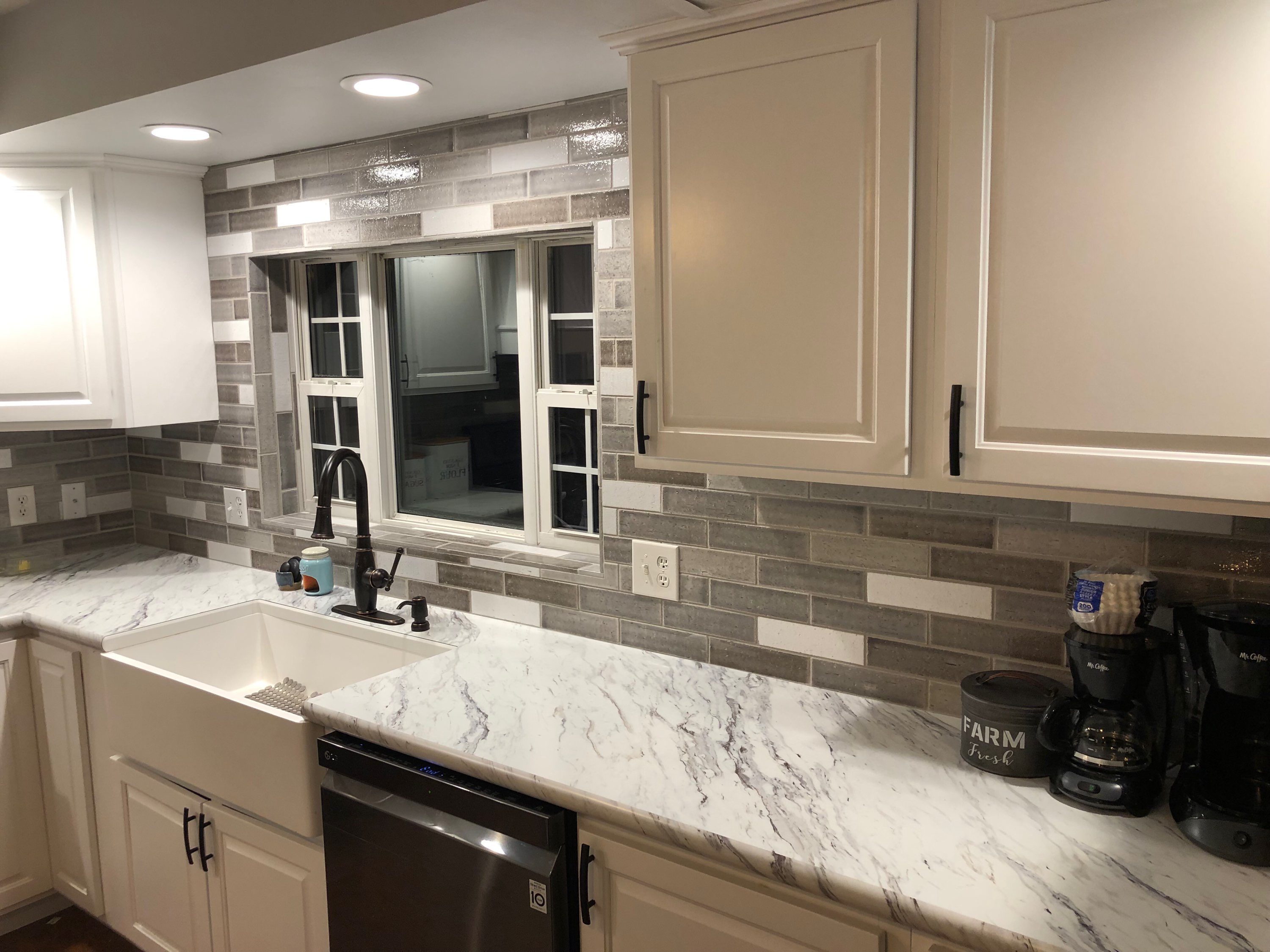 This customer was just as thrilled as we were with the way their backsplash turned out...beautiful!