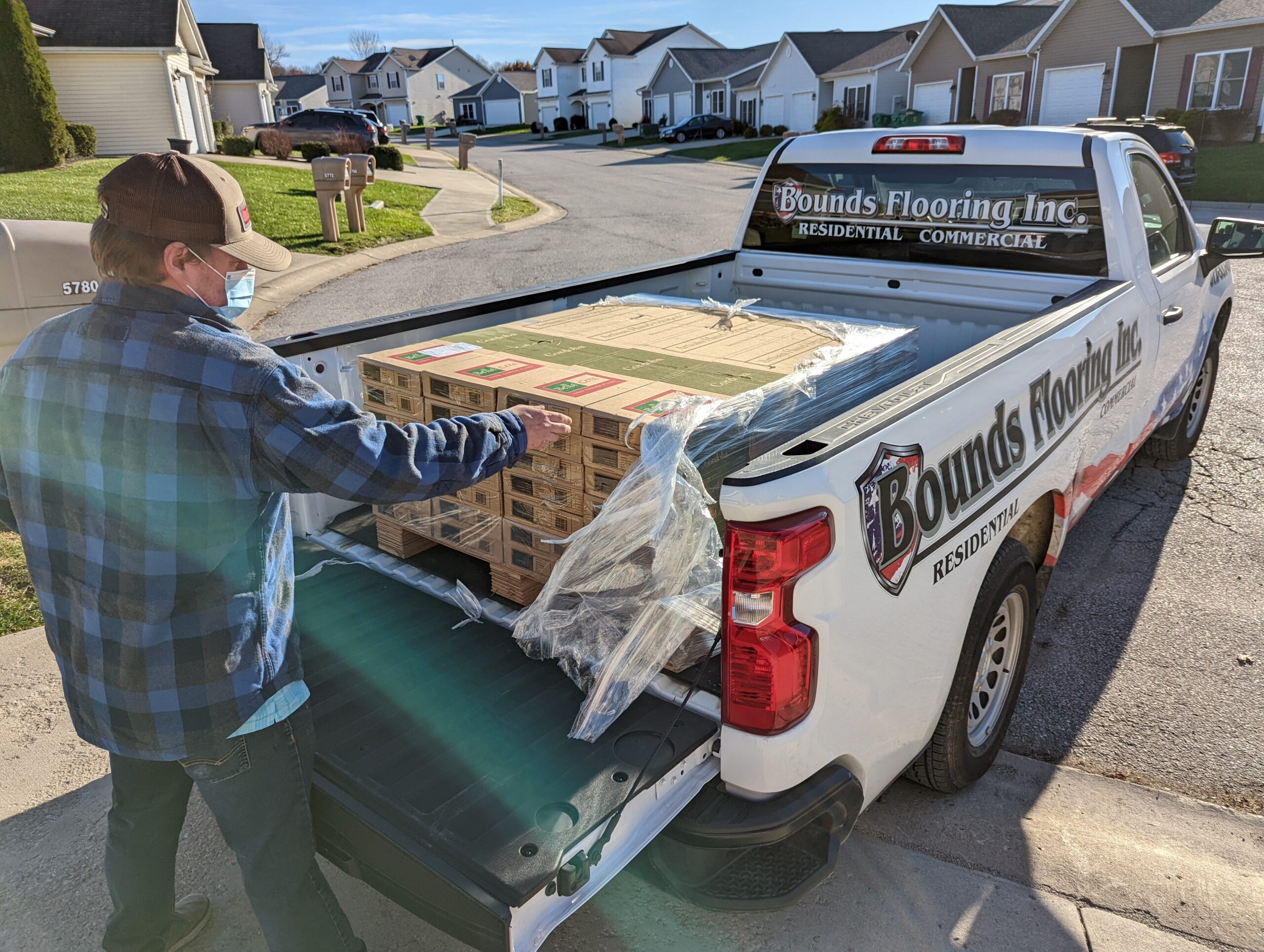 Bounds Flooring Unloading Tiles