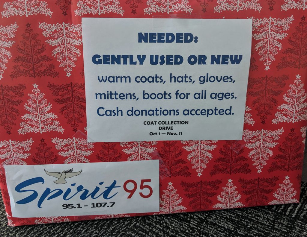 Photo of Flyer Announcing Gently Used Item Donation Drive